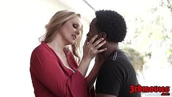 Loira excitante fodendo com negão