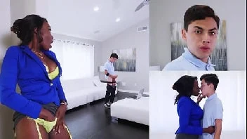 Neguinha delicia fodendo com branquinho